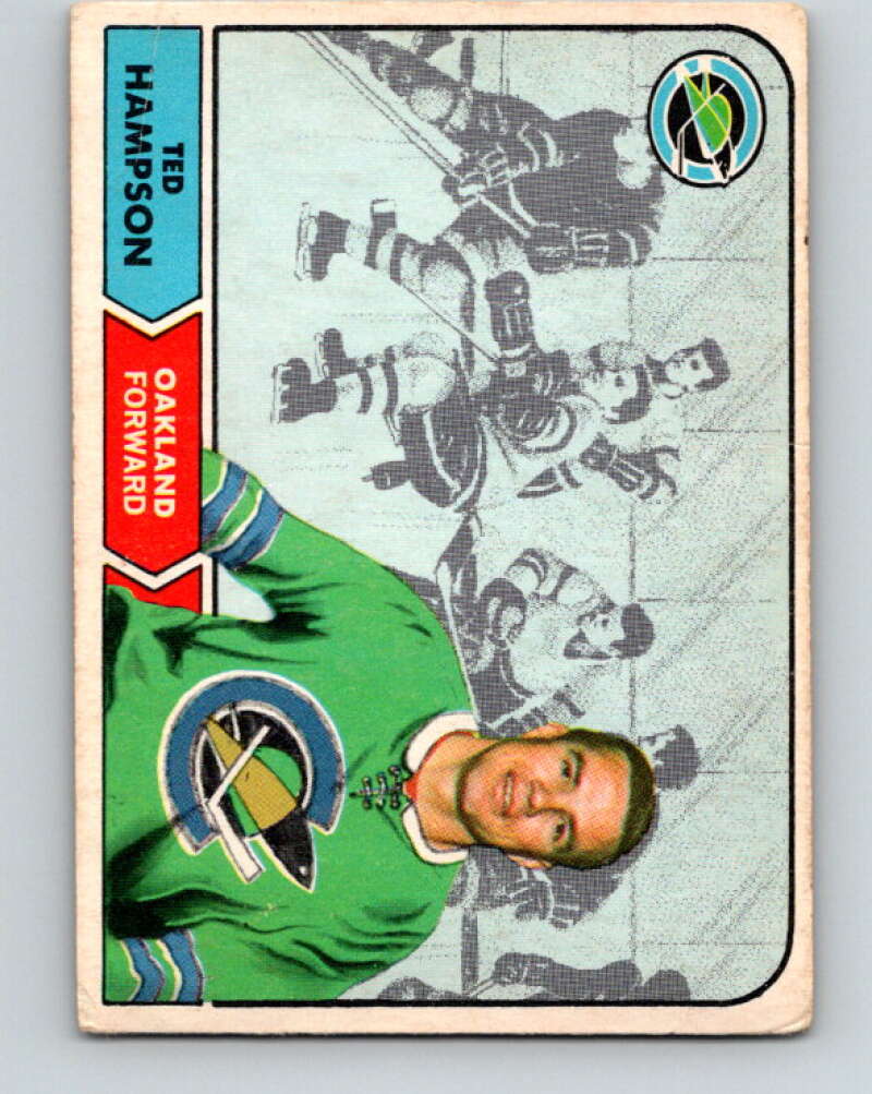 1968-69 O-Pee-Chee #85 Ted Hampson  Oakland Seals  V1015