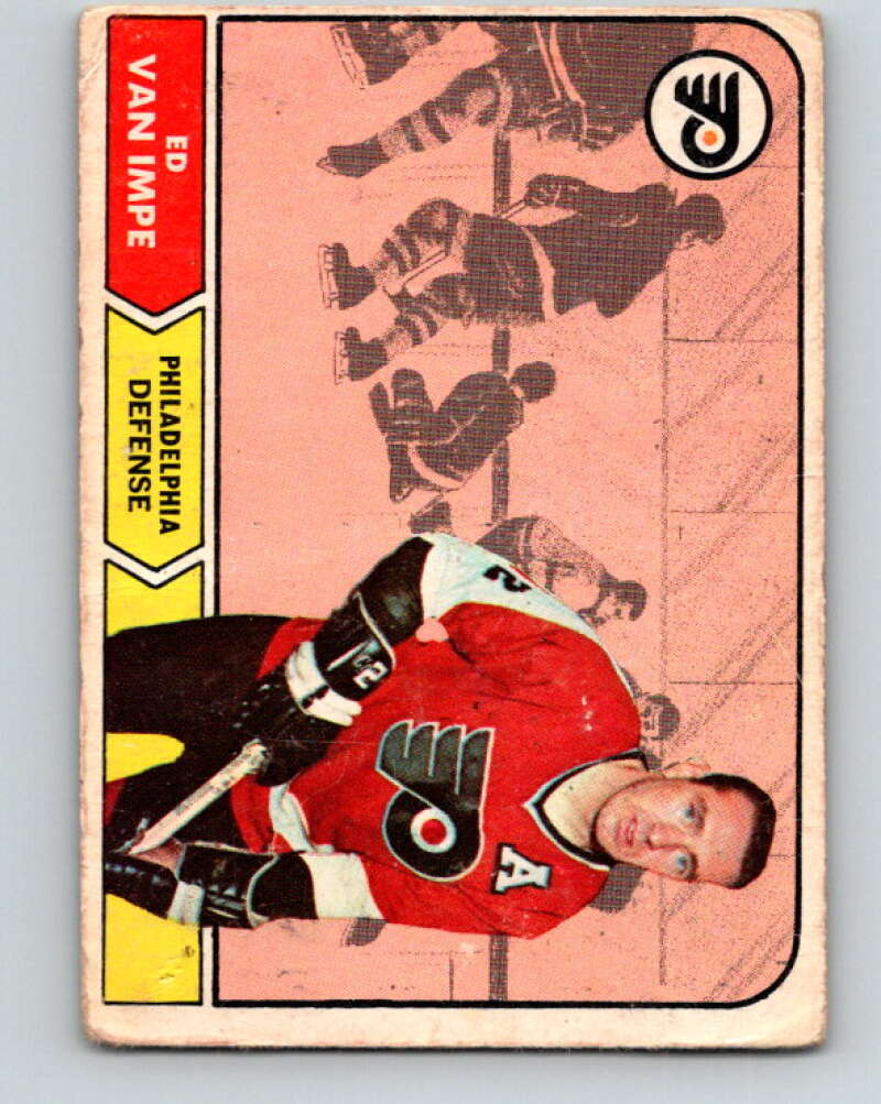 1968-69 O-Pee-Chee #91 Ed Van Impe  Philadelphia Flyers  V1022