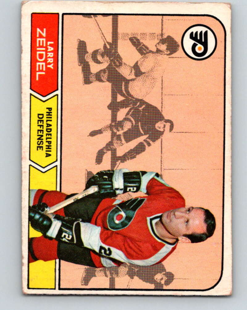 1968-69 O-Pee-Chee #92 Larry Zeidel  Philadelphia Flyers  V1023