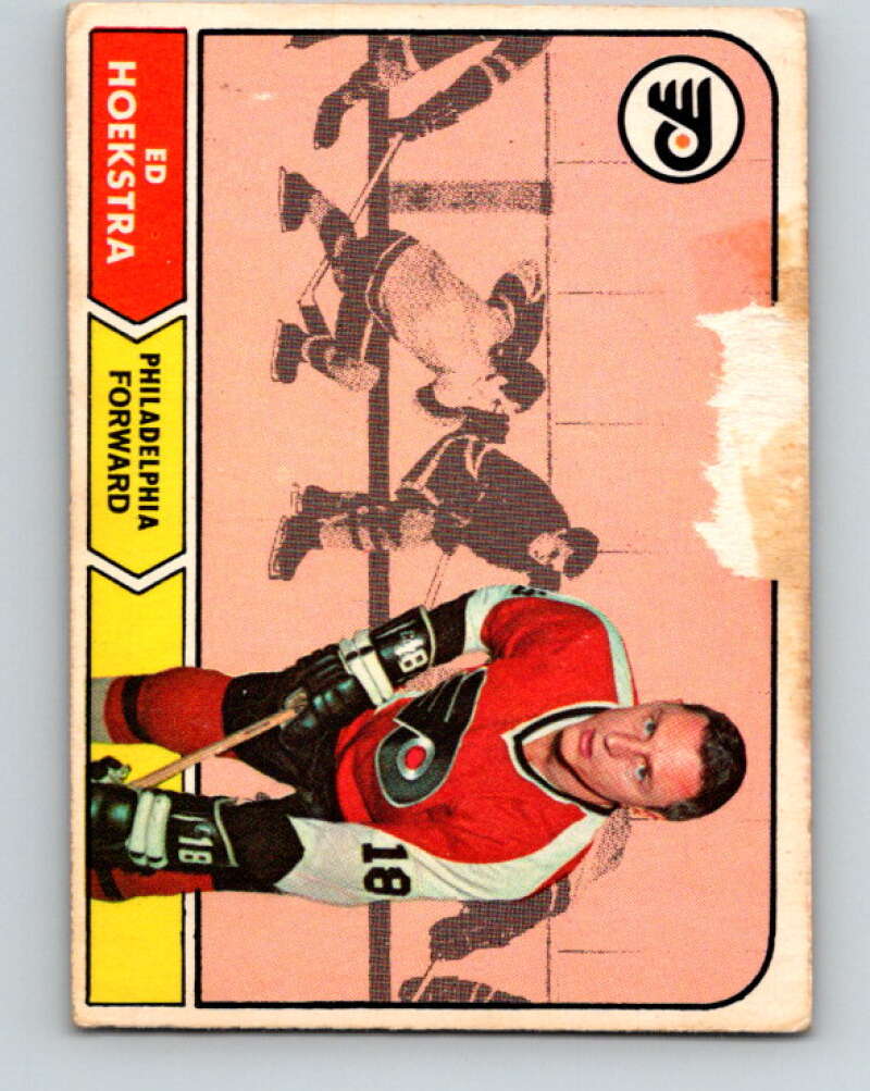 1968-69 O-Pee-Chee #98 Ed Hoekstra  RC Rookie Philadelphia Flyers  V1030