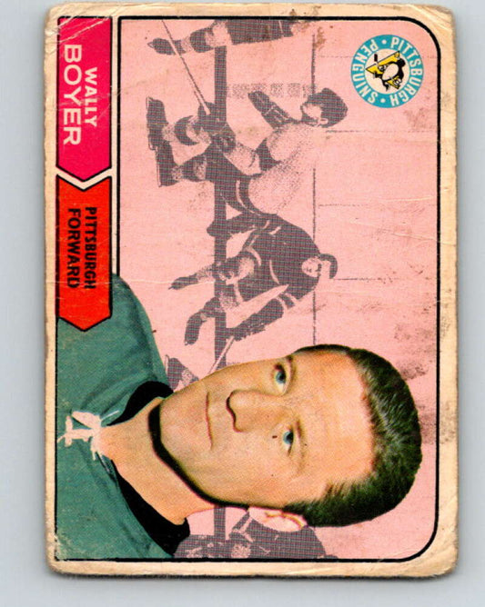 1968-69 O-Pee-Chee #105 Wally Boyer  Pittsburgh Penguins  V1041