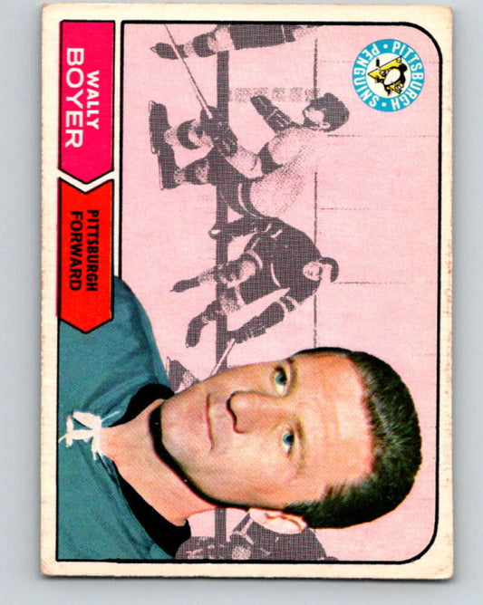 1968-69 O-Pee-Chee #105 Wally Boyer  Pittsburgh Penguins  V1042