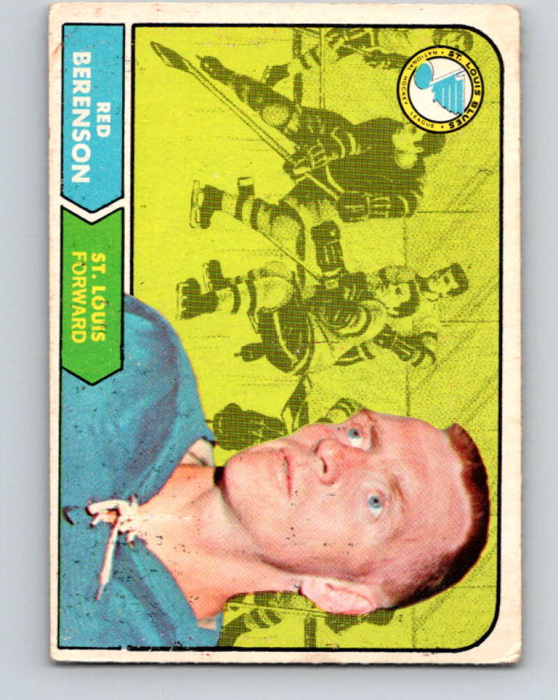 1968-69 O-Pee-Chee #114 Red Berenson  St. Louis Blues  V1056