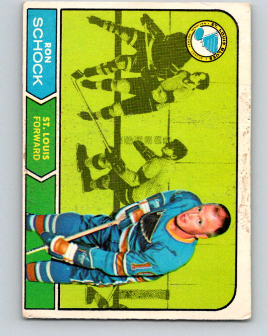 1968-69 O-Pee-Chee #118 Ron Schock  St. Louis Blues  V1060