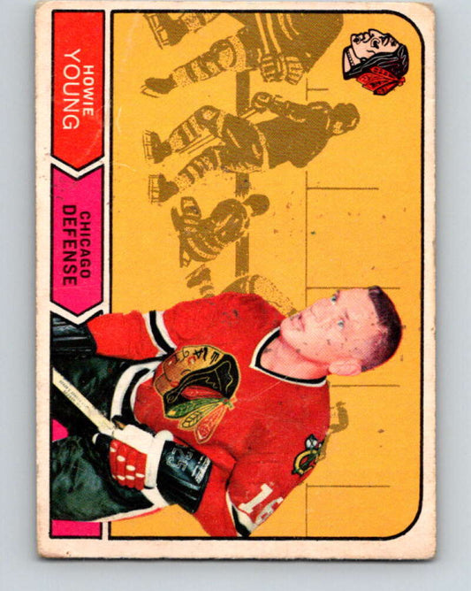 1968-69 O-Pee-Chee #151 Howie Young  Chicago Blackhawks  V1104