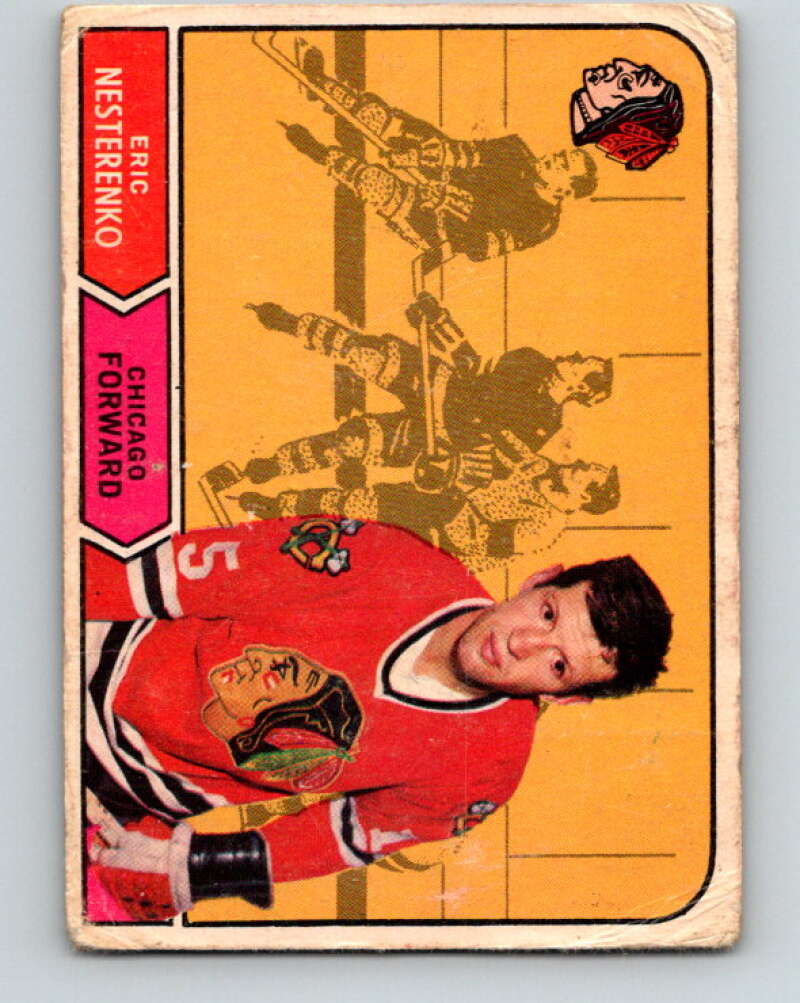 1968-69 O-Pee-Chee #154 Eric Nesterenko  Chicago Blackhawks  V1107