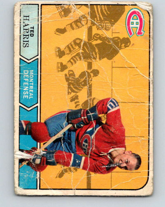 1968-69 O-Pee-Chee #162 Ted Harris  Montreal Canadiens  V1125