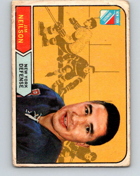 1968-69 O-Pee-Chee #172 Jim Neilson  New York Rangers  V1136