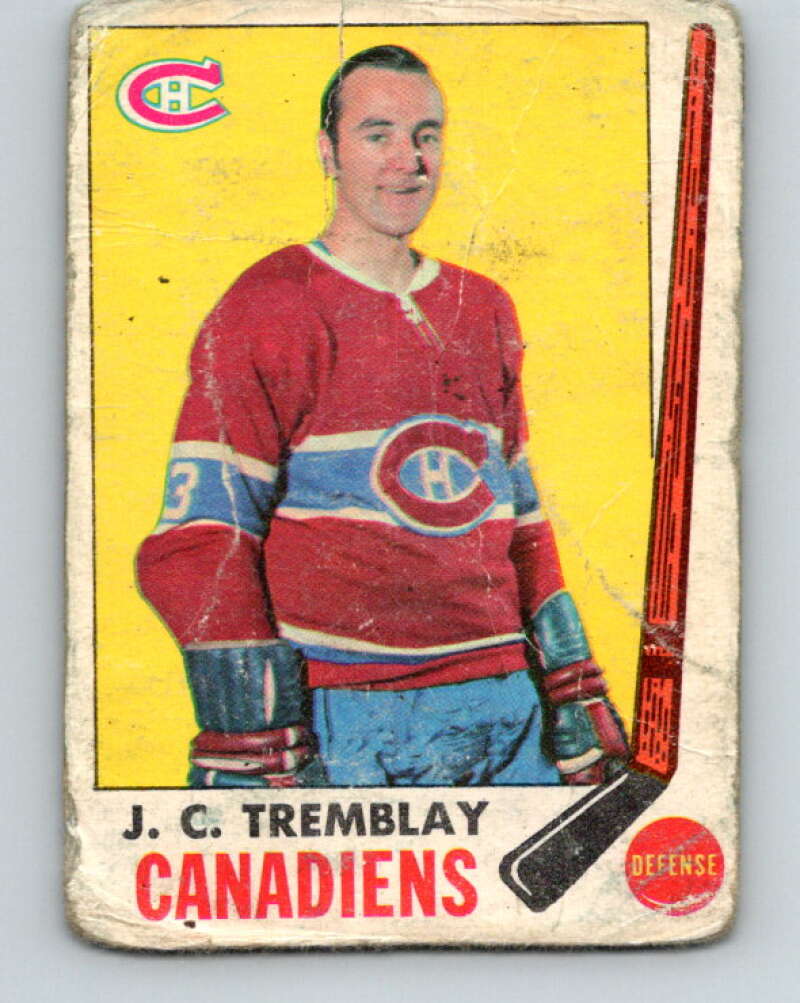 1969-70 O-Pee-Chee #5 J.C. Tremblay  Montreal Canadiens  V1193