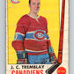 1969-70 O-Pee-Chee #5 J.C. Tremblay  Montreal Canadiens  V1194