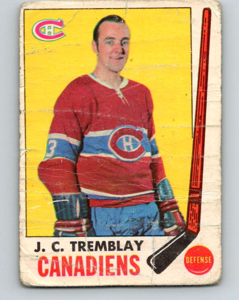 1969-70 O-Pee-Chee #5 J.C. Tremblay  Montreal Canadiens  V1194
