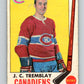 1969-70 O-Pee-Chee #5 J.C. Tremblay  Montreal Canadiens  V1197