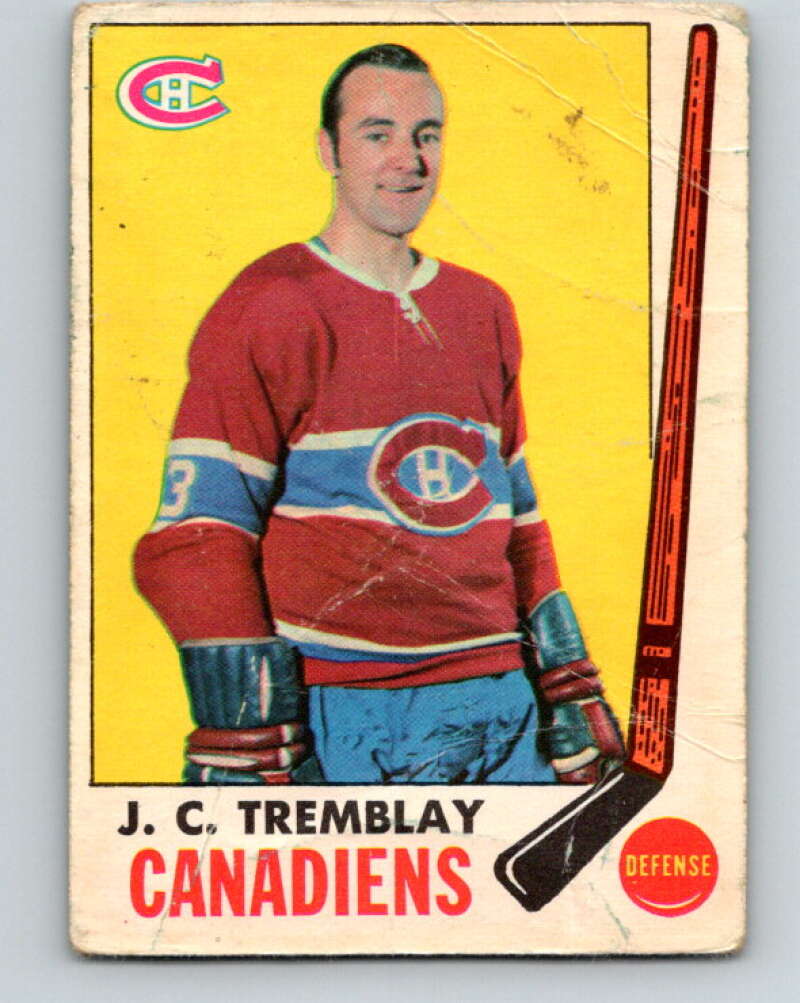 1969-70 O-Pee-Chee #5 J.C. Tremblay  Montreal Canadiens  V1198