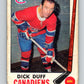 1969-70 O-Pee-Chee #11 Dick Duff  Montreal Canadiens  V1207