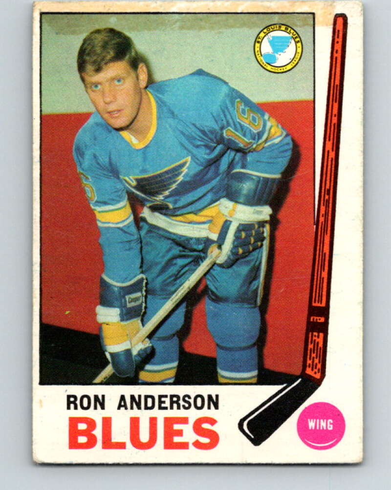 1969-70 O-Pee-Chee #14 Ron Anderson  RC Rookie St. Louis Blues  V1216