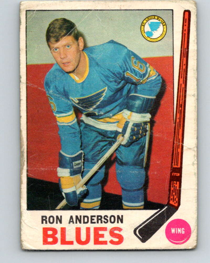 1969-70 O-Pee-Chee #14 Ron Anderson  RC Rookie St. Louis Blues  V1220