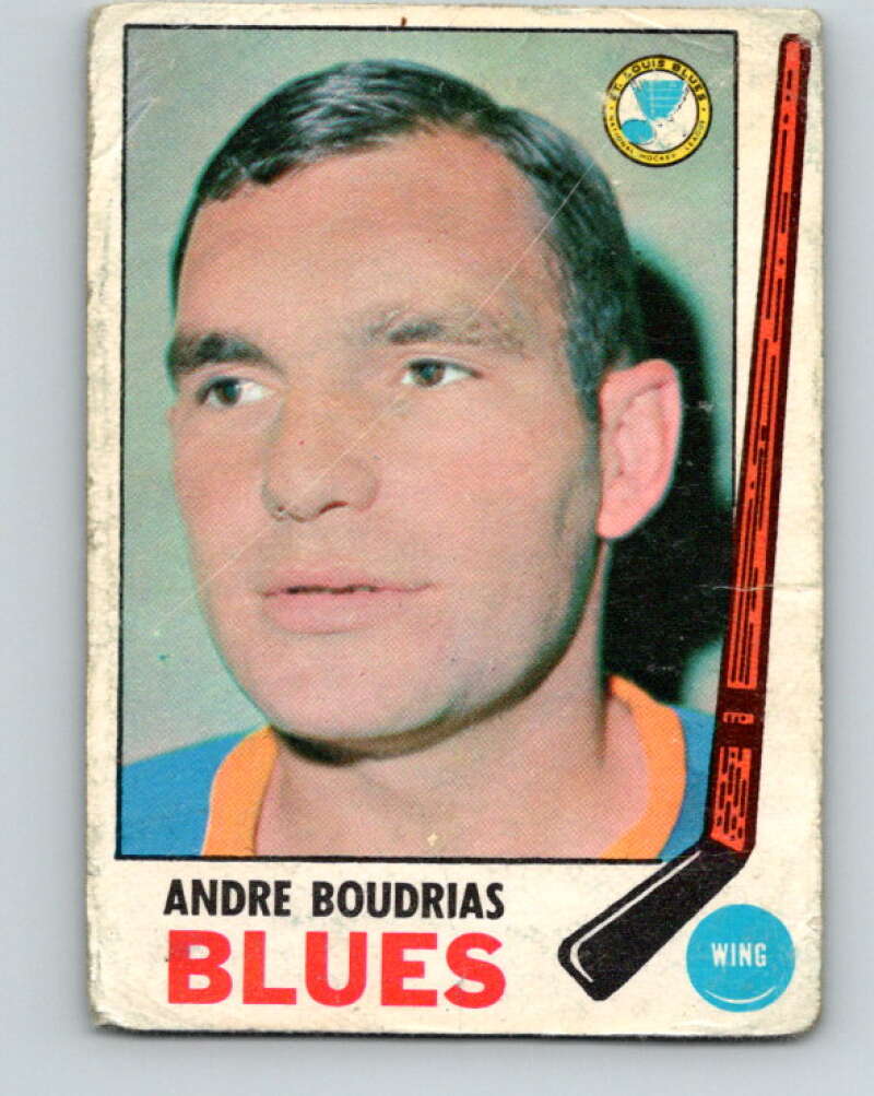 1969-70 O-Pee-Chee #16 Andre Boudrias  St. Louis Blues  V1223