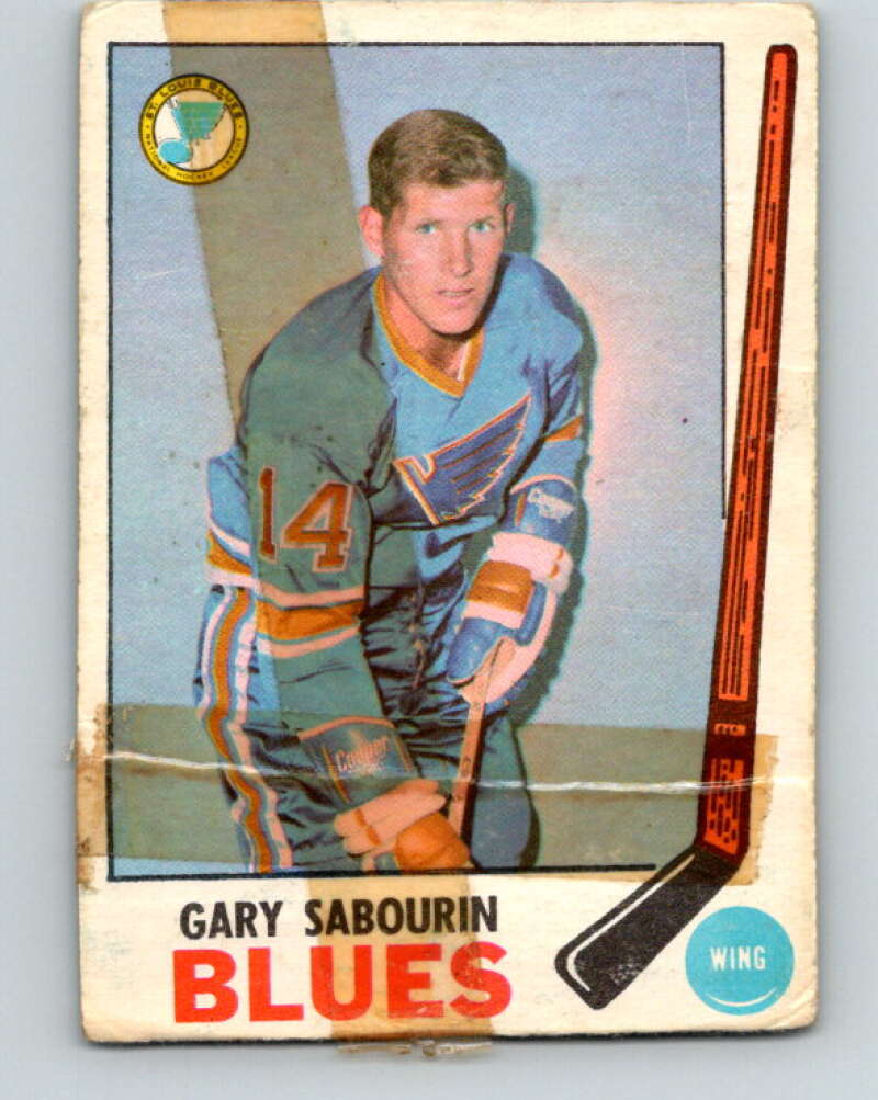 1969-70 O-Pee-Chee #19 Gary Sabourin  St. Louis Blues  V1234