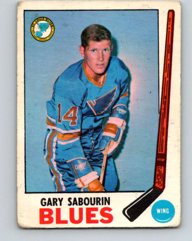 1969-70 O-Pee-Chee #19 Gary Sabourin  St. Louis Blues  V1235