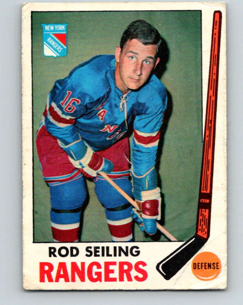 1969-70 O-Pee-Chee #36 Rod Seiling  New York Rangers  V1269
