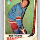 1969-70 O-Pee-Chee #40 Bob Nevin  New York Rangers  V1277