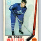 1969-70 O-Pee-Chee #45 Jim Dorey  RC Rookie Toronto Maple Leafs  V1289