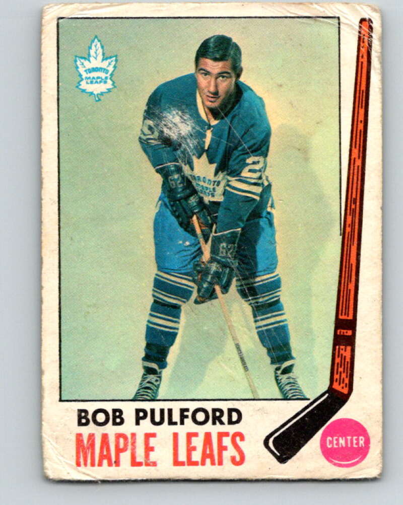 1969-70 O-Pee-Chee #53 Bob Pulford  Toronto Maple Leafs  V1315