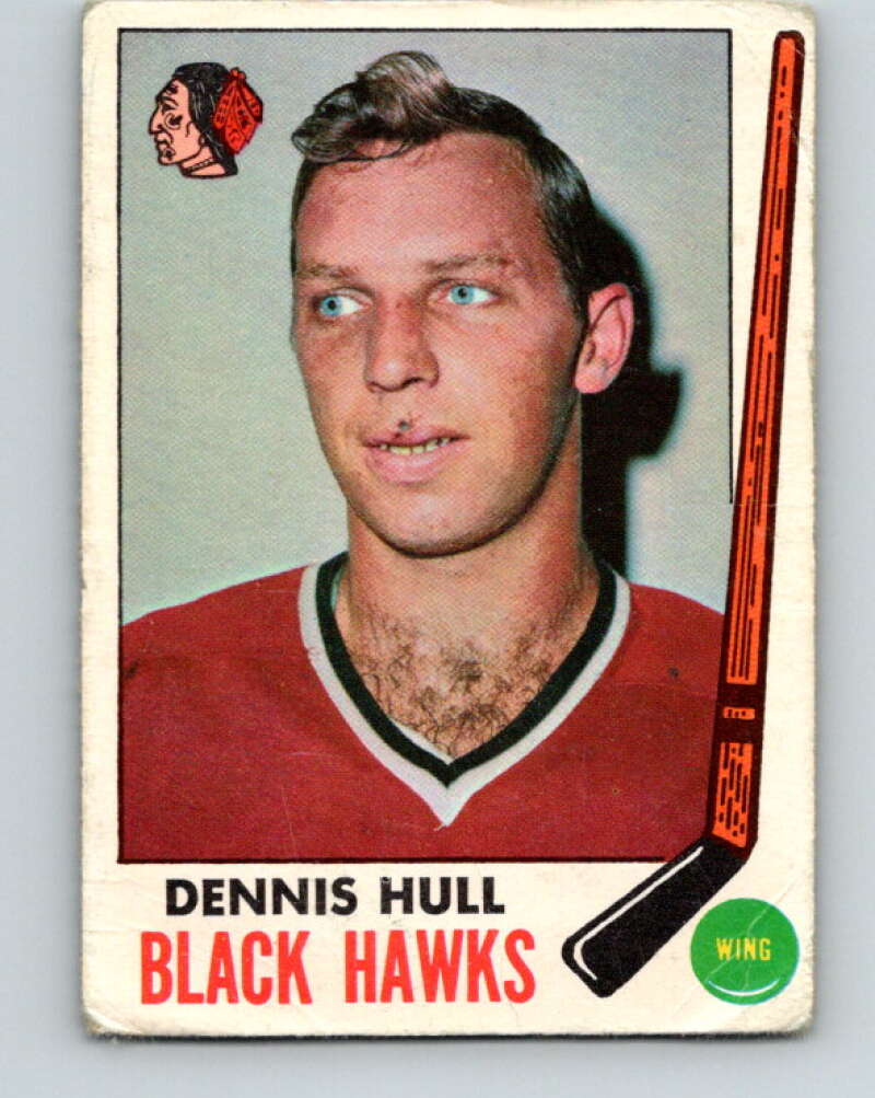 1969-70 O-Pee-Chee #71 Dennis Hull  Chicago Blackhawks  V1349