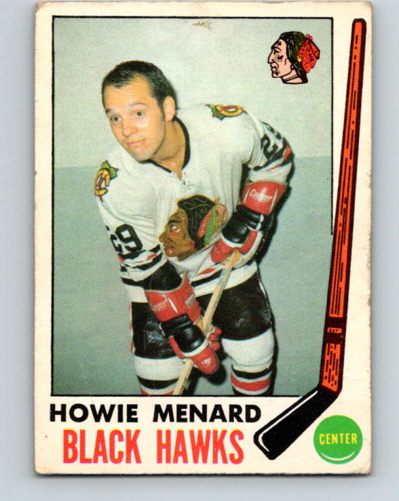 1969-70 O-Pee-Chee #73 Howie Menard  RC Rookie Chicago Blackhawks  V1351