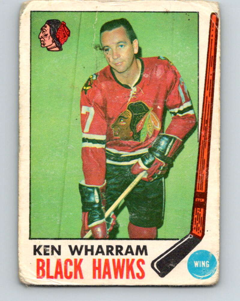 1969-70 O-Pee-Chee #74 Ken Wharram  Chicago Blackhawks  V1356