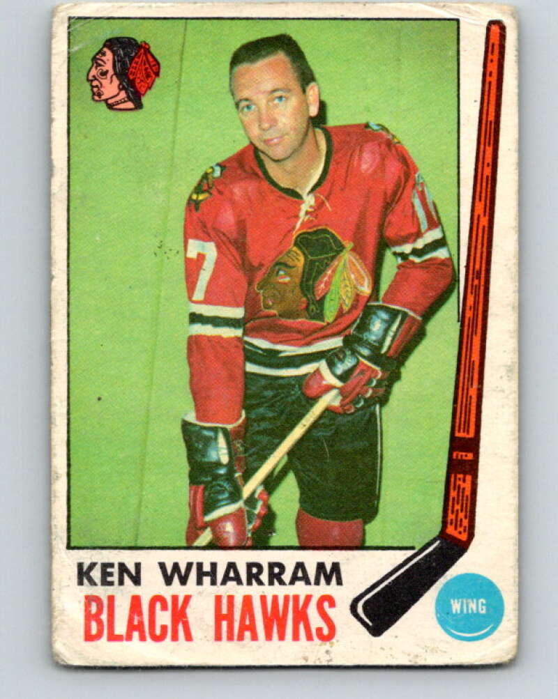 1969-70 O-Pee-Chee #74 Ken Wharram  Chicago Blackhawks  V1357