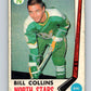 1969-70 O-Pee-Chee #126 Bill Collins  RC Rookie Minnesota North Stars  V1484
