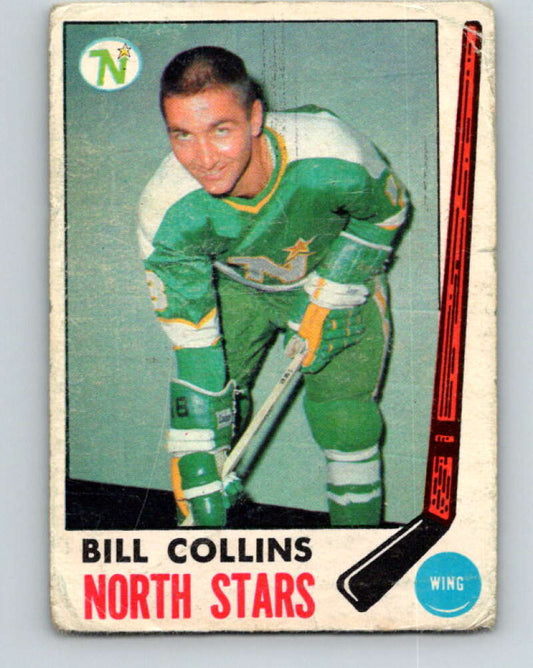 1969-70 O-Pee-Chee #126 Bill Collins  RC Rookie Minnesota North Stars  V1484