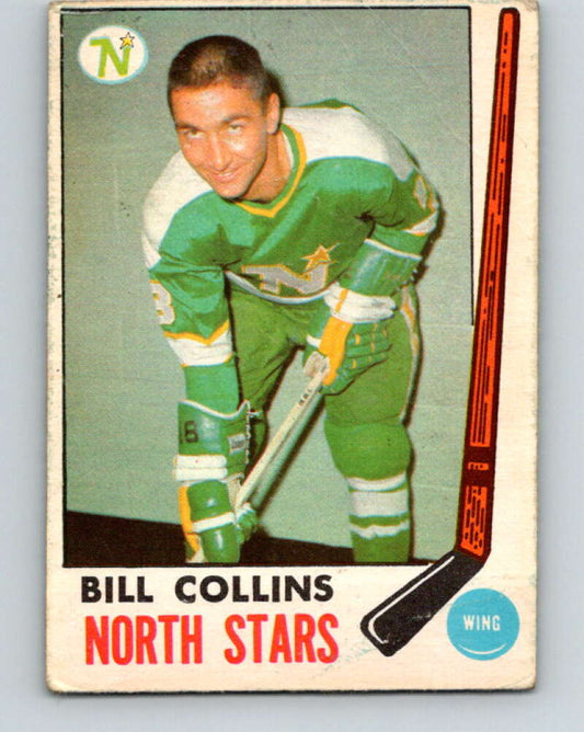 1969-70 O-Pee-Chee #126 Bill Collins  RC Rookie Minnesota North Stars  V1485