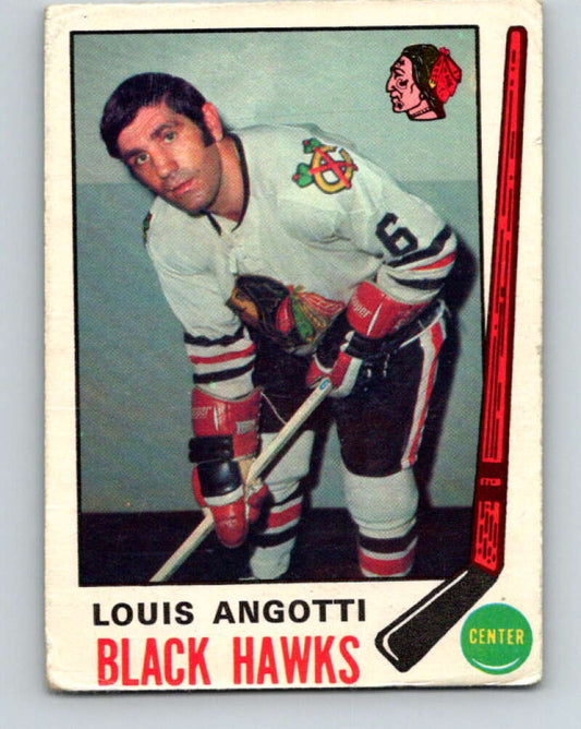 1969-70 O-Pee-Chee #134 Lou Angotti  Chicago Blackhawks  V1506