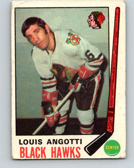 1969-70 O-Pee-Chee #134 Lou Angotti  Chicago Blackhawks  V1509