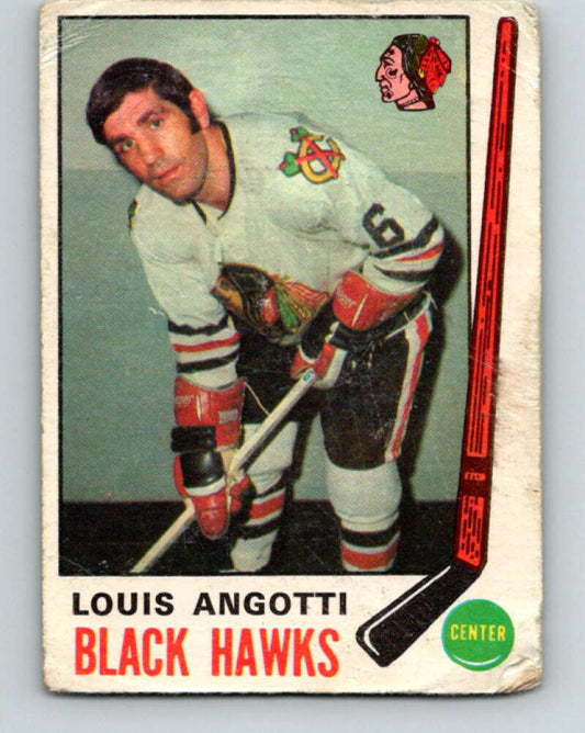 1969-70 O-Pee-Chee #134 Lou Angotti  Chicago Blackhawks  V1512