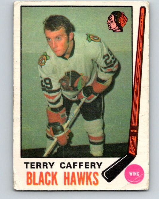 1969-70 O-Pee-Chee #135 Terry Caffery  RC Rookie Chicago Blackhawks  V1513