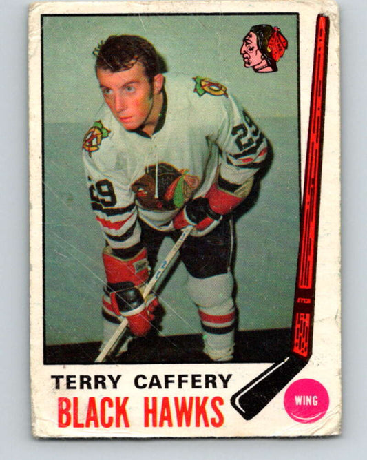 1969-70 O-Pee-Chee #135 Terry Caffery  RC Rookie Chicago Blackhawks  V1518