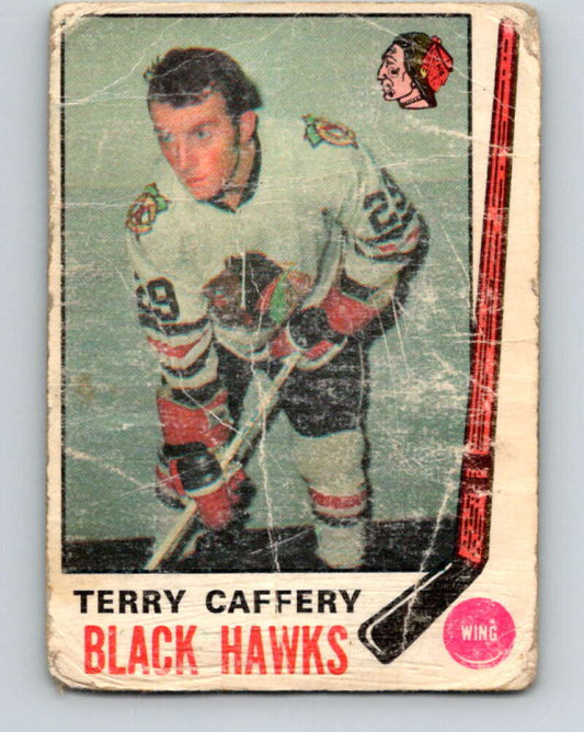 1969-70 O-Pee-Chee #135 Terry Caffery  RC Rookie Chicago Blackhawks  V1519