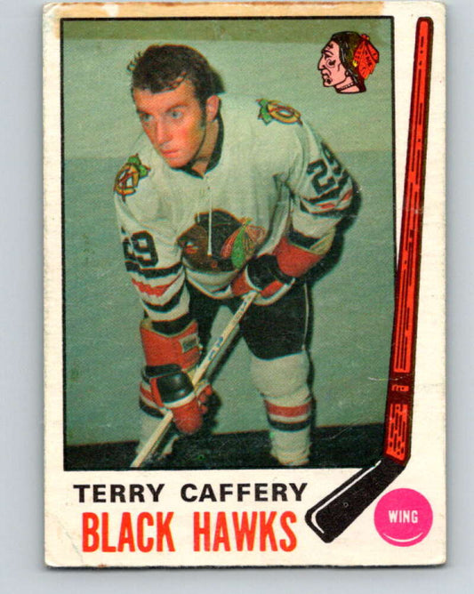 1969-70 O-Pee-Chee #135 Terry Caffery  RC Rookie Chicago Blackhawks  V1520