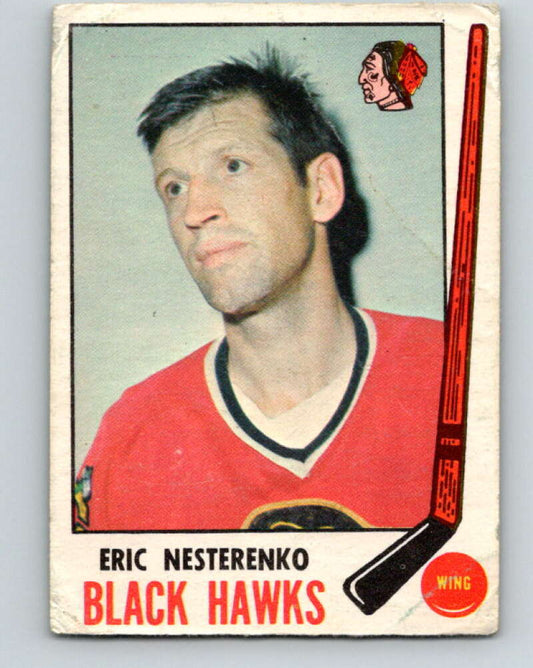 1969-70 O-Pee-Chee #136 Eric Nesterenko  Chicago Blackhawks  V1522