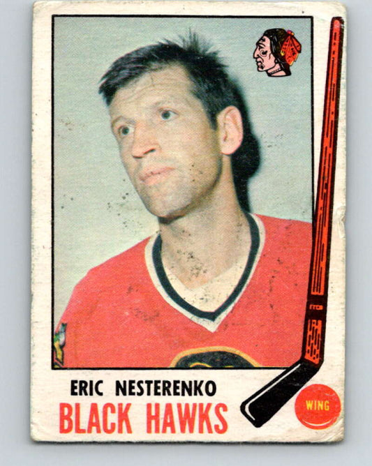 1969-70 O-Pee-Chee #136 Eric Nesterenko  Chicago Blackhawks  V1523