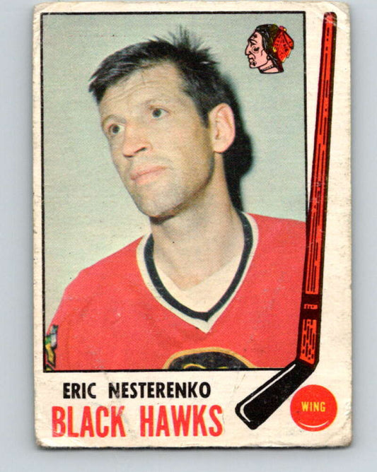 1969-70 O-Pee-Chee #136 Eric Nesterenko  Chicago Blackhawks  V1524