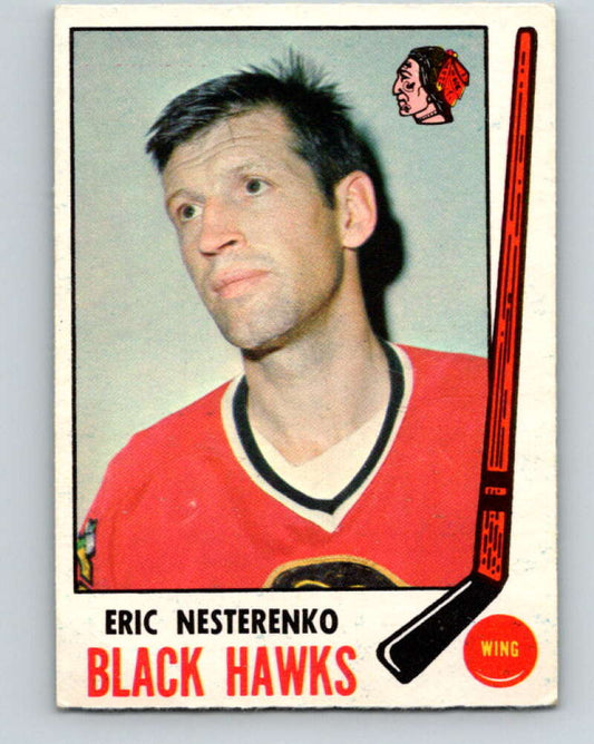 1969-70 O-Pee-Chee #136 Eric Nesterenko  Chicago Blackhawks  V1526
