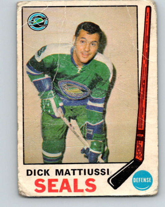 1969-70 O-Pee-Chee #147 Dick Mattiussi  RC Rookie Oakland Seals  V1586