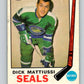 1969-70 O-Pee-Chee #147 Dick Mattiussi  RC Rookie Oakland Seals  V1589