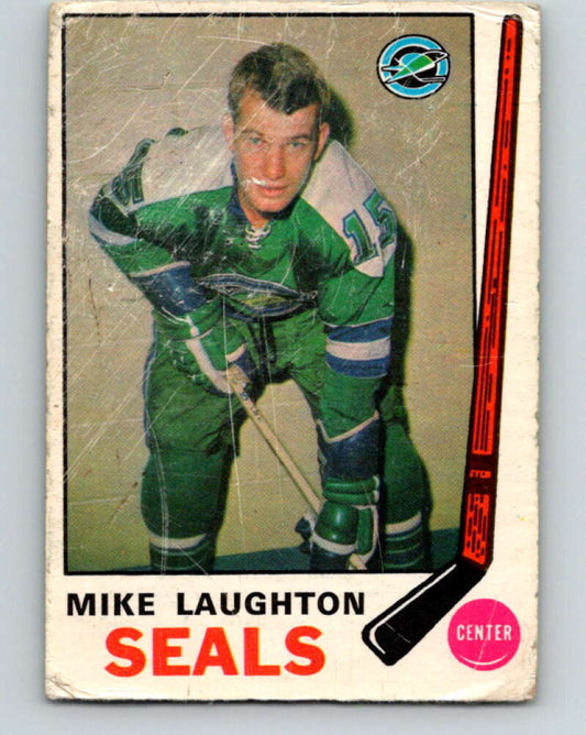 1969-70 O-Pee-Chee #148 Mike Laughton  RC Rookie Oakland Seals  V1593