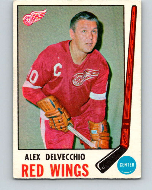 1969-70 O-Pee-Chee #157 Alex Delvecchio  Detroit Red Wings  V1639