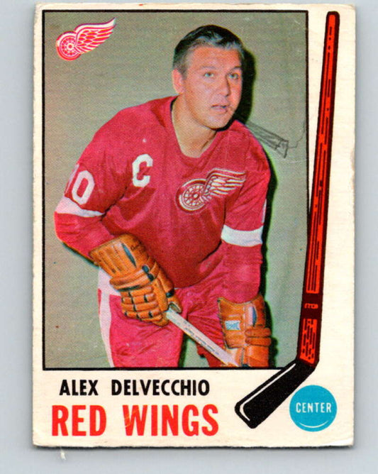 1969-70 O-Pee-Chee #157 Alex Delvecchio  Detroit Red Wings  V1640